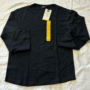 Member’s Mark Mens Black Double Knit Crew Shirt size Medium NWT